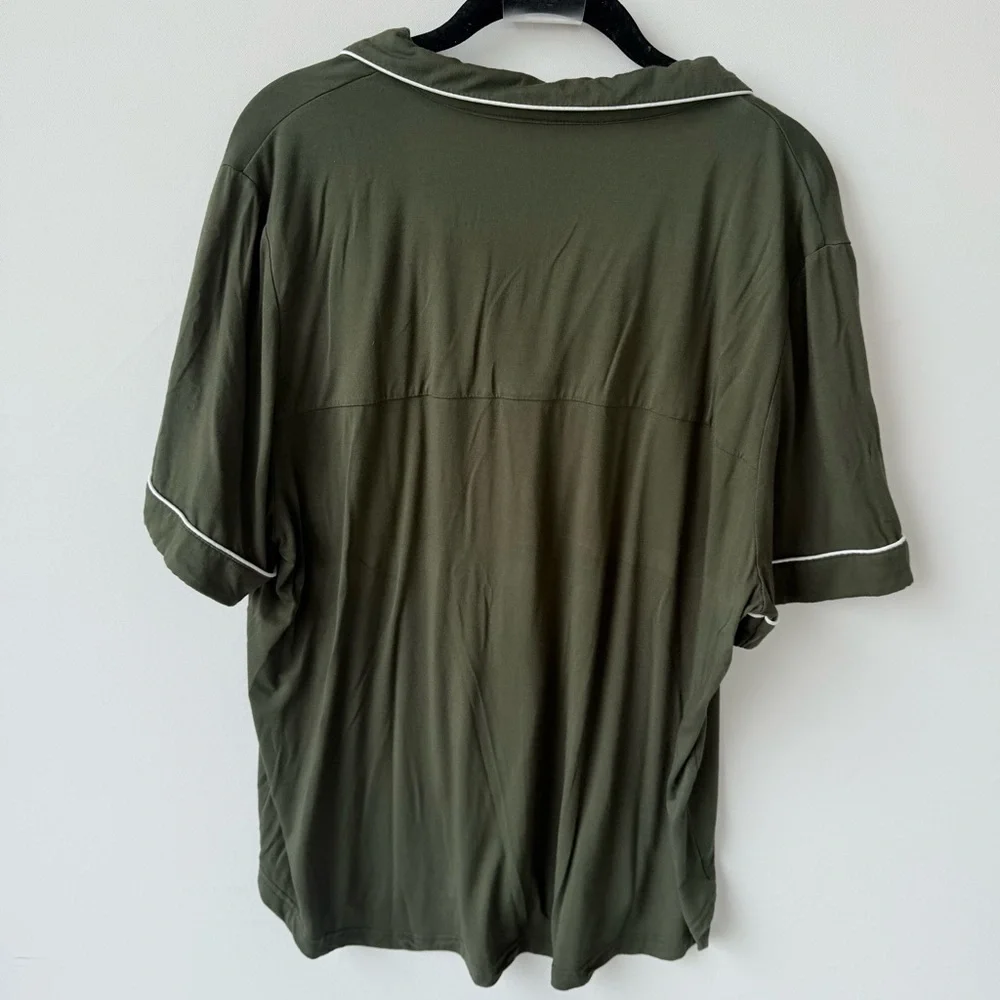 Cozy Earth Women's Bamboo Stretch-Knit Short Sleeve Pajama Top only size XL - Picture 5 of 5